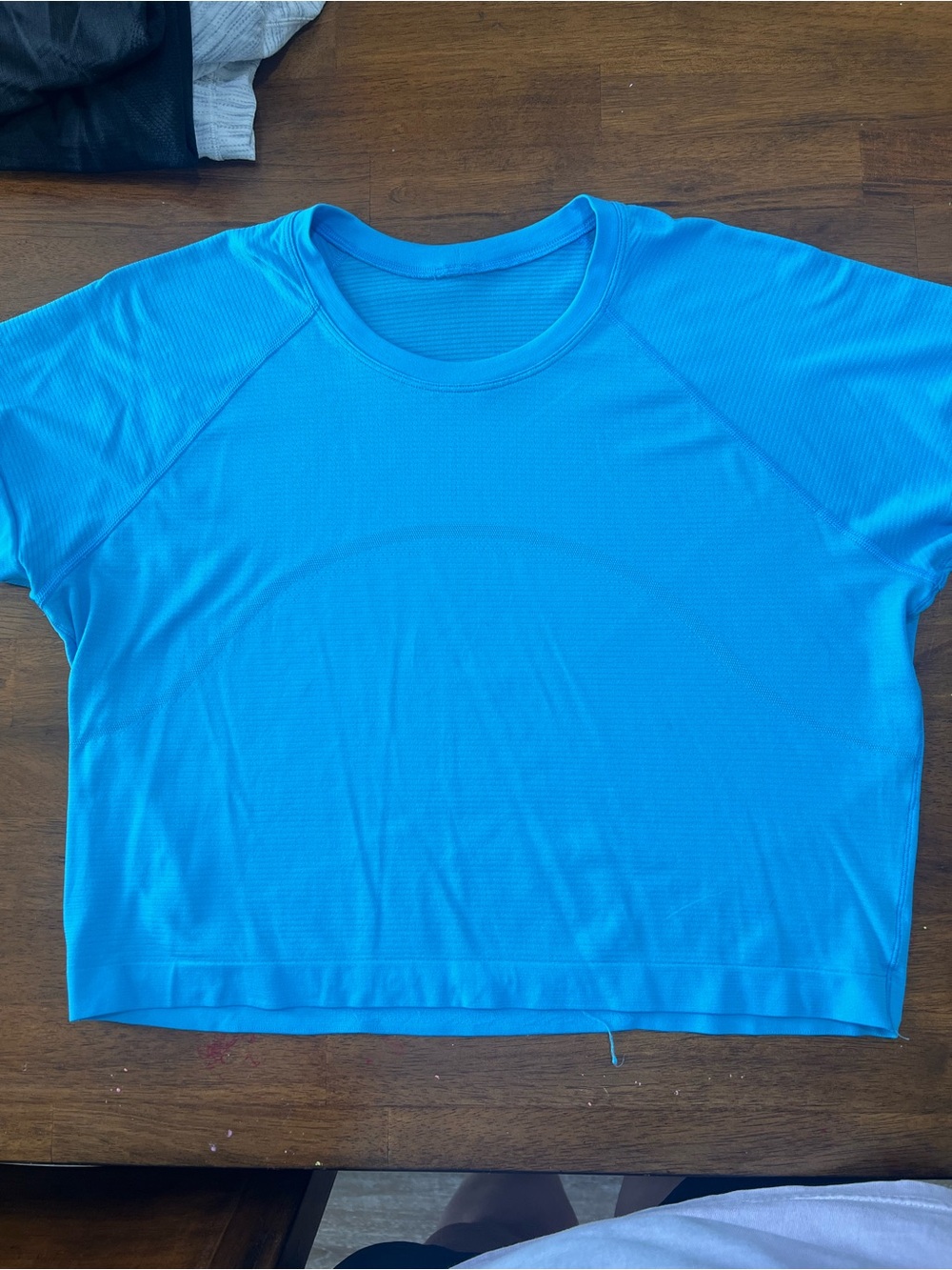 lululemon athletica Bright Turquoise Crop Performance Top